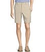 Color:Stone - Image 1 - Luxury Performance Flat Front 9#double; Inseam Shorts