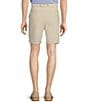 Color:Stone - Image 2 - Luxury Performance Flat Front 9#double; Inseam Shorts