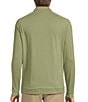 Color:Sage - Image 2 - Luxury Performance Long Sleeve Quarter-Zip Solid Pullover
