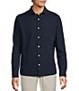 Hart Schaffner Marx Luxury Performance Long Sleeve Textured Coat Front Sport Shirt - Image 5
