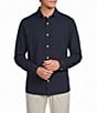 Hart Schaffner Marx Luxury Performance Long Sleeve Textured Coat Front Sport Shirt - Image 5