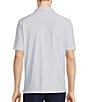 Color:White - Image 2 - Luxury Performance Printed Short Sleeve Knit Coatfront Shirt