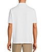 Color:White - Image 2 - Luxury Performance Short Sleeve Solid Seersucker Polo Shirt