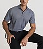 Hart Schaffner Marx Luxury Performance Short Sleeve Textured Geo Print Polo - Image 5