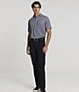 Hart Schaffner Marx Luxury Performance Short Sleeve Textured Geo Print Polo - Image 6