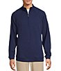 Hart Schaffner Marx Luxury Performance Textured Quarter Zip, Color:Midnight - Image 1