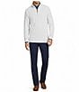 Hart Schaffner Marx Luxury Performance Textured Quarter Zip, Color:Grey - Image 3