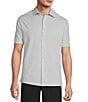 Hart Schaffner Marx Luxury Performance The Driver Short Sleeve Solid Button Front Shirt - Image 1
