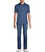 Hart Schaffner Marx Luxury Performance The Driver Short Sleeve Solid Button Front Shirt - Image 3