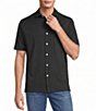 Hart Schaffner Marx Luxury Performance The Driver Short Sleeve Solid Button Front Shirt - Image 5