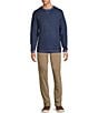 Hart Schaffner Marx Merino Wool Crew Neck Sweater, Color:Blue - Image 3