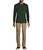Hart Schaffner Marx Merino Wool Crew Neck Sweater, Color:Green - Image 3
