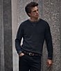 Hart Schaffner Marx Merino Wool Crew Neck Sweater, Color:Black - Image 5