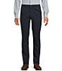 Hart Schaffner Marx New York Fit Flat Front Solid Texture Chino Pants, Color:Dark Navy - Image 1