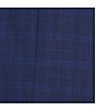 Color:Blue - Image 3 - New York Modern Fit Flat Front Ultra Stretch Plaid 2-Piece Suit