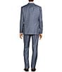 Color:Light Blue - Image 2 - New York Modern Fit Flat Front Sharkskin 2-Piece Suit