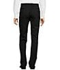 Color:Black - Image 2 - New York Modern Fit Flat Front Solid Dress Pants