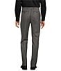 Hart Schaffner Marx New York Modern Fit Pre-Tailored Flat Front Super Stretch Solid Dress Pants, Color:Medium Grey - Image 2