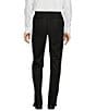 Hart Schaffner Marx New York Modern Fit Pre-Tailored Flat Front Super Stretch Solid Dress Pants, Color:Black - Image 2