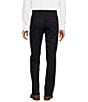 Color:Navy - Image 2 - New York Modern Fit Flat Front Solid Dress Pants