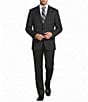 Hart Schaffner Marx New York Modern Fit Flat Front Solid Wool-Blend 2-Piece Suit - Image 1