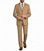Hart Schaffner Marx New York Modern Fit Flat Front Solid Wool Blend 2-Piece Suit - Image 1