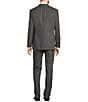 Color:Grey - Image 2 - New York Modern Fit Flat Front Stripe 2-Piece Suit