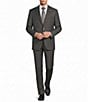 Hart Schaffner Marx New York Modern Fit Flat Front Striped Wool 2-Piece Suit - Image 1