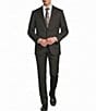 Hart Schaffner Marx New York Modern Fit Flat Front Tonal Plaid Wool 2-Piece Suit - Image 1