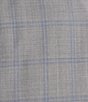 Color:Light Grey - Image 3 - New York Modern Fit Windowpane Pattern 2-Piece Suit