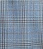 Color:Blue/Brown - Image 4 - New York Modern Fit Plaid Pattern Sport Coat
