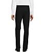 Color:Black - Image 2 - New York Fit Straight Leg Flat Front Solid Dress Pants