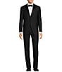Color:Black - Image 1 - New York Modern Fit Flat Front 2-Piece Tuxedo