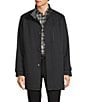 Hart Schaffner Marx New York Solid Raincoat, Color:Black - Image 1