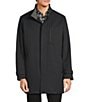 Hart Schaffner Marx New York Solid Raincoat, Color:Black - Image 3