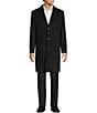 Hart Schaffner Marx New York Solid Topcoat, Color:Black - Image 3