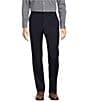 Hart Schaffner Marx New York Modern Fit Flat Front Dress Pants, Color:Navy - Image 1