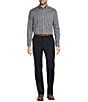 Hart Schaffner Marx New York Modern Fit Flat Front Dress Pants, Color:Navy - Image 3