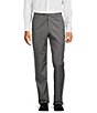 Color:Light Grey - Image 1 - New York Tailored Luxe Soft Modern Fit 1005 Wool Flat-Front Dress Pants