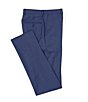 Color:Blue - Image 1 - New York Tailored Luxe Soft Modern Fit 1005 Wool Flat-Front Dress Pants