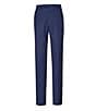 Color:Blue - Image 2 - New York Tailored Luxe Soft Modern Fit 1005 Wool Flat-Front Dress Pants