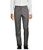 Color:Light Grey - Image 1 - New York Fit French Fly Flat Front Solid Dress Pants