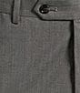 Color:Light Grey - Image 4 - New York Fit French Fly Flat Front Solid Dress Pants