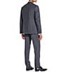 Hart Schaffner Marx Patterned Chicago Classic Fit Flat Front 2-Piece Suit, Color:Dark Grey - Image 2