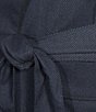 Hart Schaffner Marx Long Sleeve Belted Robe, Color:Navy - Image 3