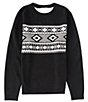 Color:Black - Image 2 - Reversible Crewneck Sweater