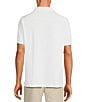 Color:White - Image 2 - Shoreline Collection Short Sleeve Johnny Collar Solid Polo Shirt
