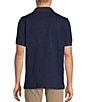 Hart Schaffner Marx Short Sleeve Johnny Collar Textured Polo - Image 4