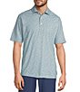Hart Schaffner Marx Short Sleeve Luxury Performance Fish Print Polo - Image 1