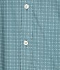 Hart Schaffner Marx Short Sleeve Luxury Performance Geo Print Button Front Shirt - Image 3